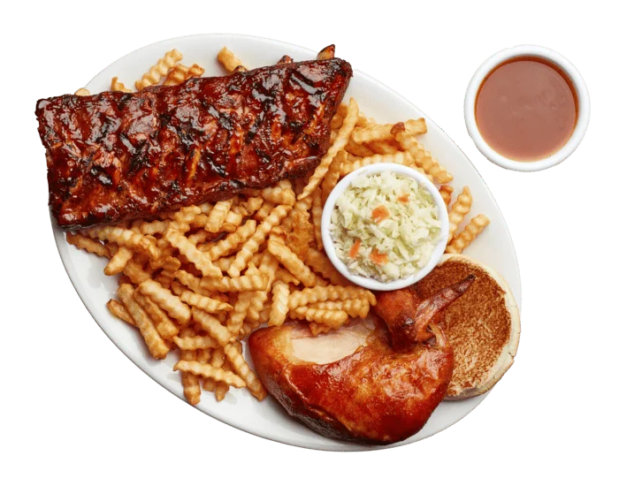 Demi-côtes levées et poitrine