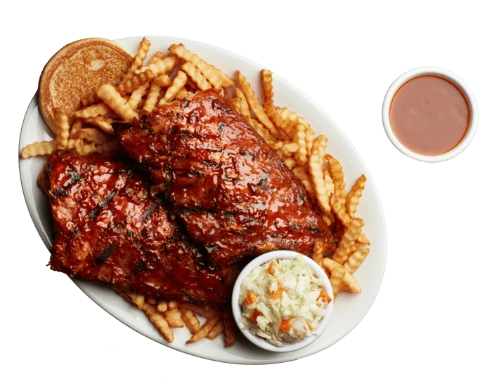 Full portion of spareribs